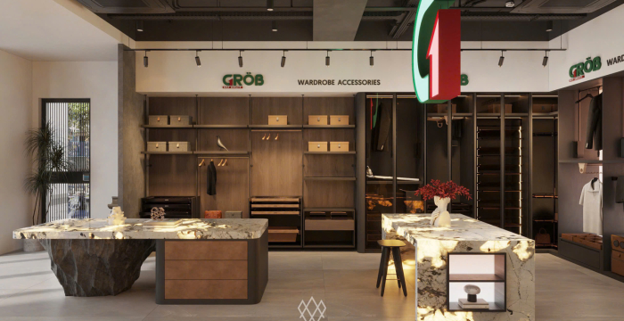 SHOROOM THIẾT BỊ PHỤ KIỆN NHÀ BẾP GROB